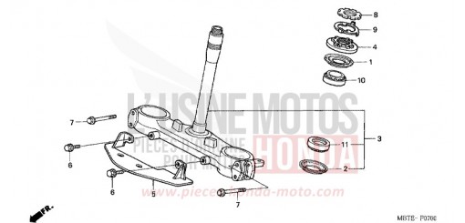 TIGE DE DIRECTION XL1000V1 de 2001